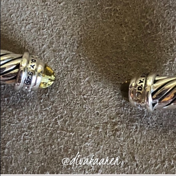 🔺SOLD🔺DavidYurman Lemon Citrine Diamond Bracelet - Picture 5 of 8